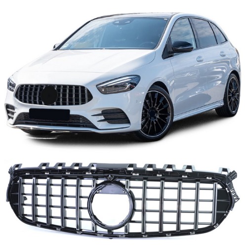 Grill Mercedes B W247 2020- GT krom