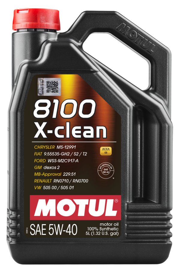 MOTUL 8100 X-CLEAN 5W-40 5 L