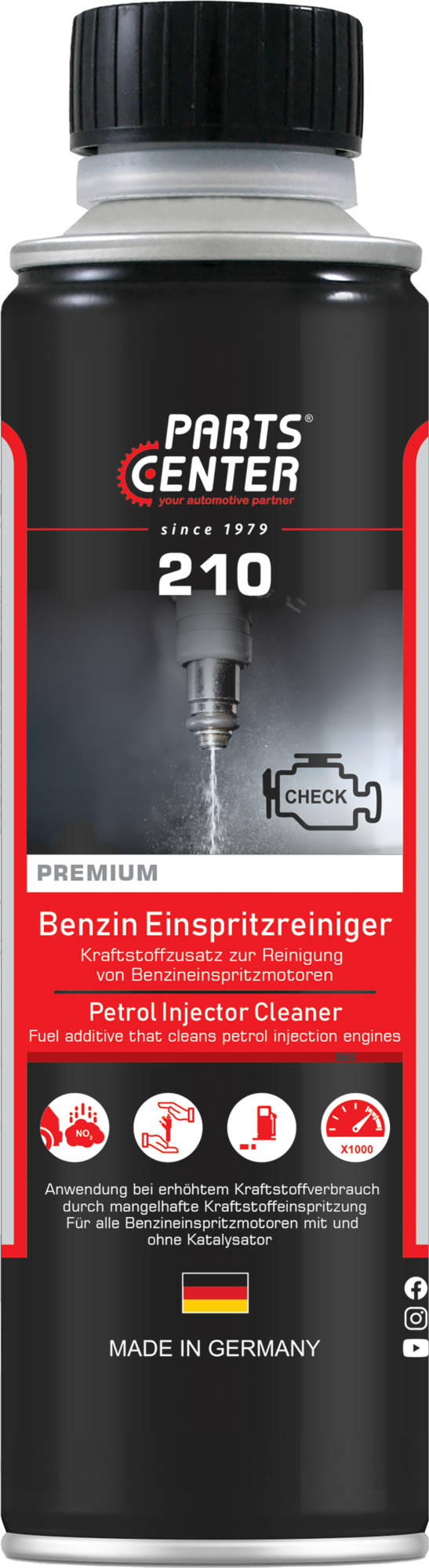 Parts Center 210-Petrol Injector Cleaner 300 ml
